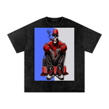 Snow Washed Oversized Cotton T-Shirt